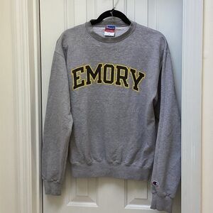 Vintage CHAMPION EMORY UNIVERSITY crewneck sweatshirt collegiate academia 90s S